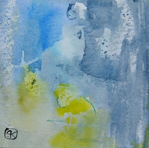 Tableau Aquarelle 10x10cm � N&deg;71AQ
