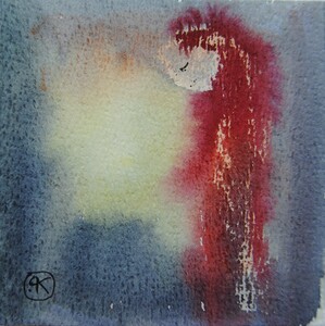 Tableau Aquarelle 10x10cm � N&deg;92AQ