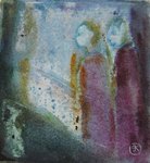 Tableau aquarelle 10x10cm n°129AQ