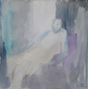 Tableau Aquarelle 20x20cm � N&deg;30AQ