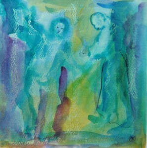 Tableau Aquarelle 20x20cm � N&deg;32AQ