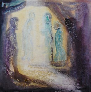 Tableau Aquarelle 20x20cm � N&deg;06AQ