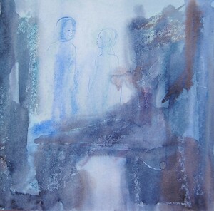 Tableau Aquarelle 20x20cm � N&deg;07AQ