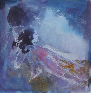 Tableau Aquarelle 20x20cm � N&deg;09AQ