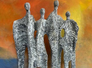 Maquette Sculpture B&eacute;ton Humania - Pschema Karolak