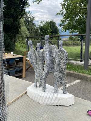 La maquette Humania sur le chantier