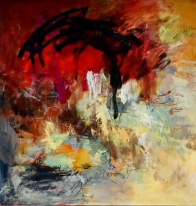 Tableau Techniques Mixtes sur toile 125x125cm � N&deg;42TM