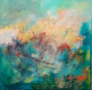 Tableau Techniques Mixtes sur toile 200x200cm � N&deg;58TM