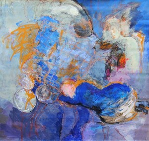 Tableau Techniques Mixtes sur toile 200x200cm � N&deg;25TM