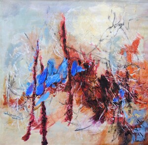 Tableau Techniques Mixtes sur toile 200x200cm � N&deg;26TM