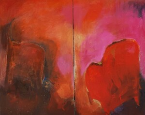 Dyptique Techniques Mixtes sur toile (143x88cm)x2 � N&deg;52TM