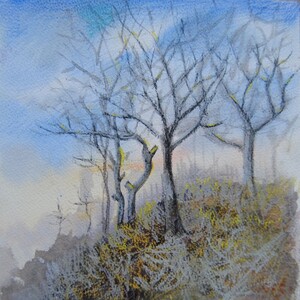 Tableau Aquarelle 15x15cm � N&deg;22AQ