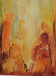 Tableau Aquarelle 17x24cm � N&deg;04AQ