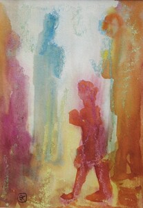 Tableau Aquarelle 17x24cm � N&deg;21AQ