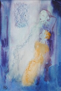 Tableau Aquarelle 17x24cm � N&deg;25AQ