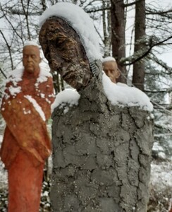 >En cours de r&eacute;alisation - Sculpture en b&eacute;ton patin&eacute; � Installation Corps d&eacute;munis