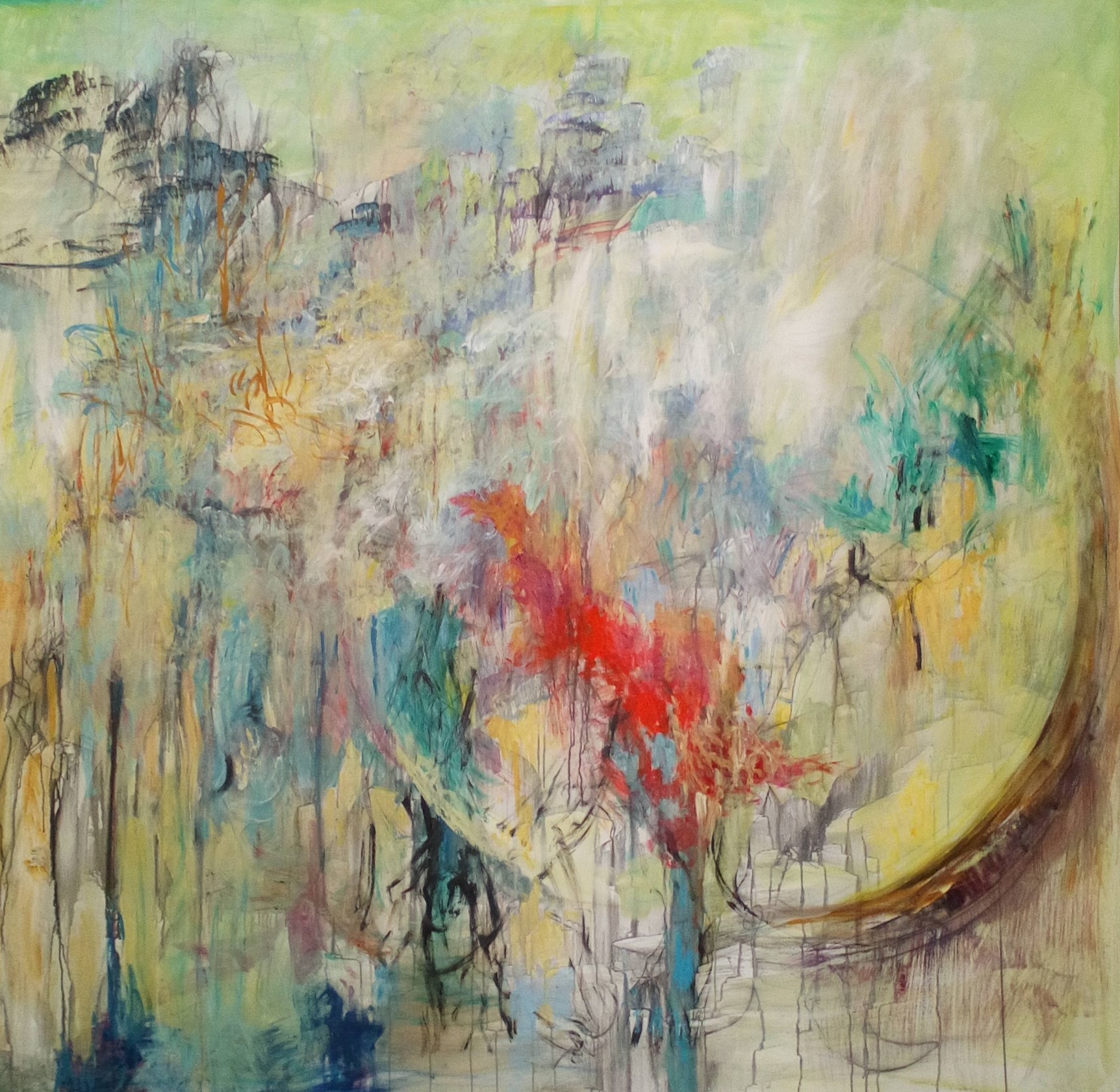 Tableau sur toile 200x200cm N°37ATM
